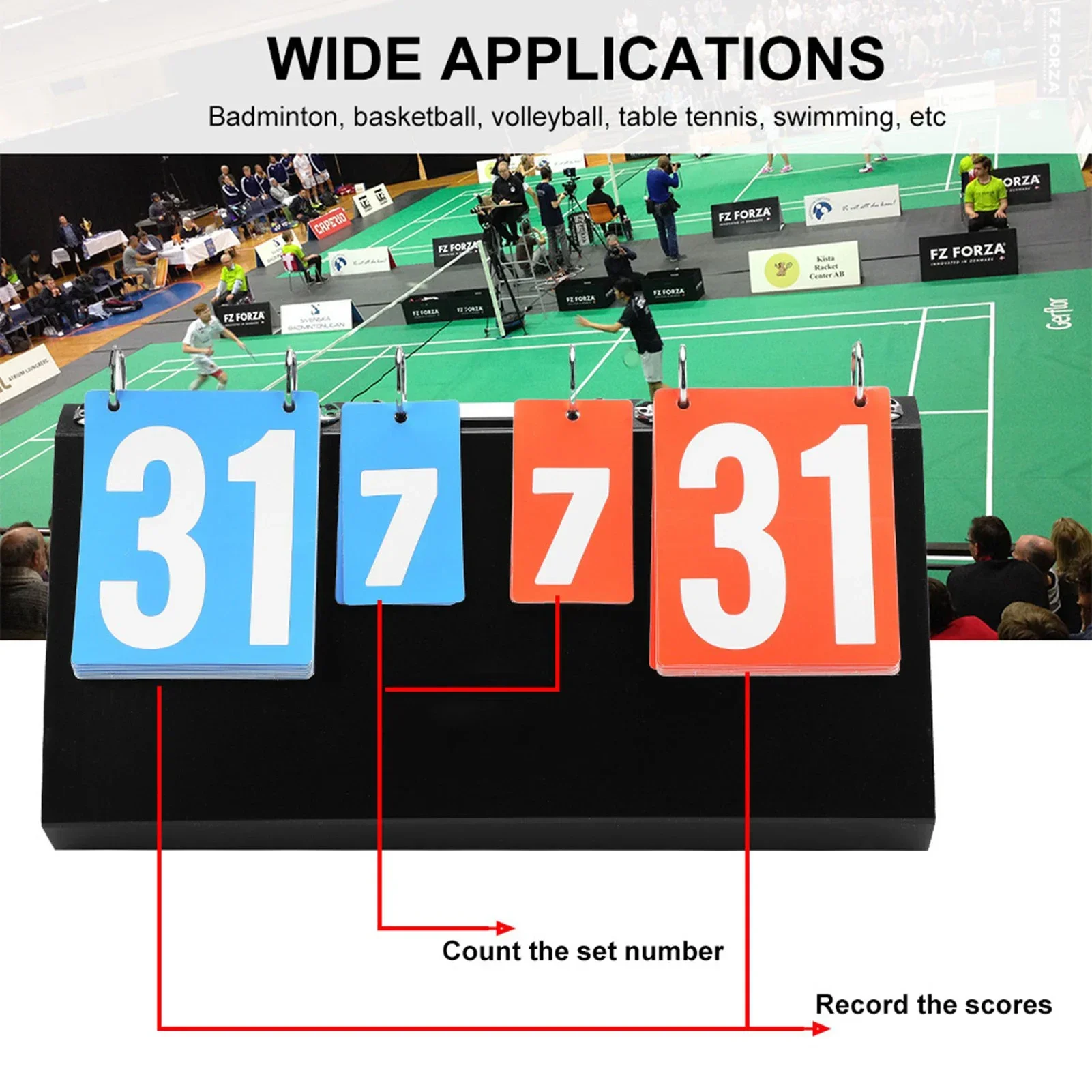 Table Tennis Scoring - Tableau de bord de compétition sportive