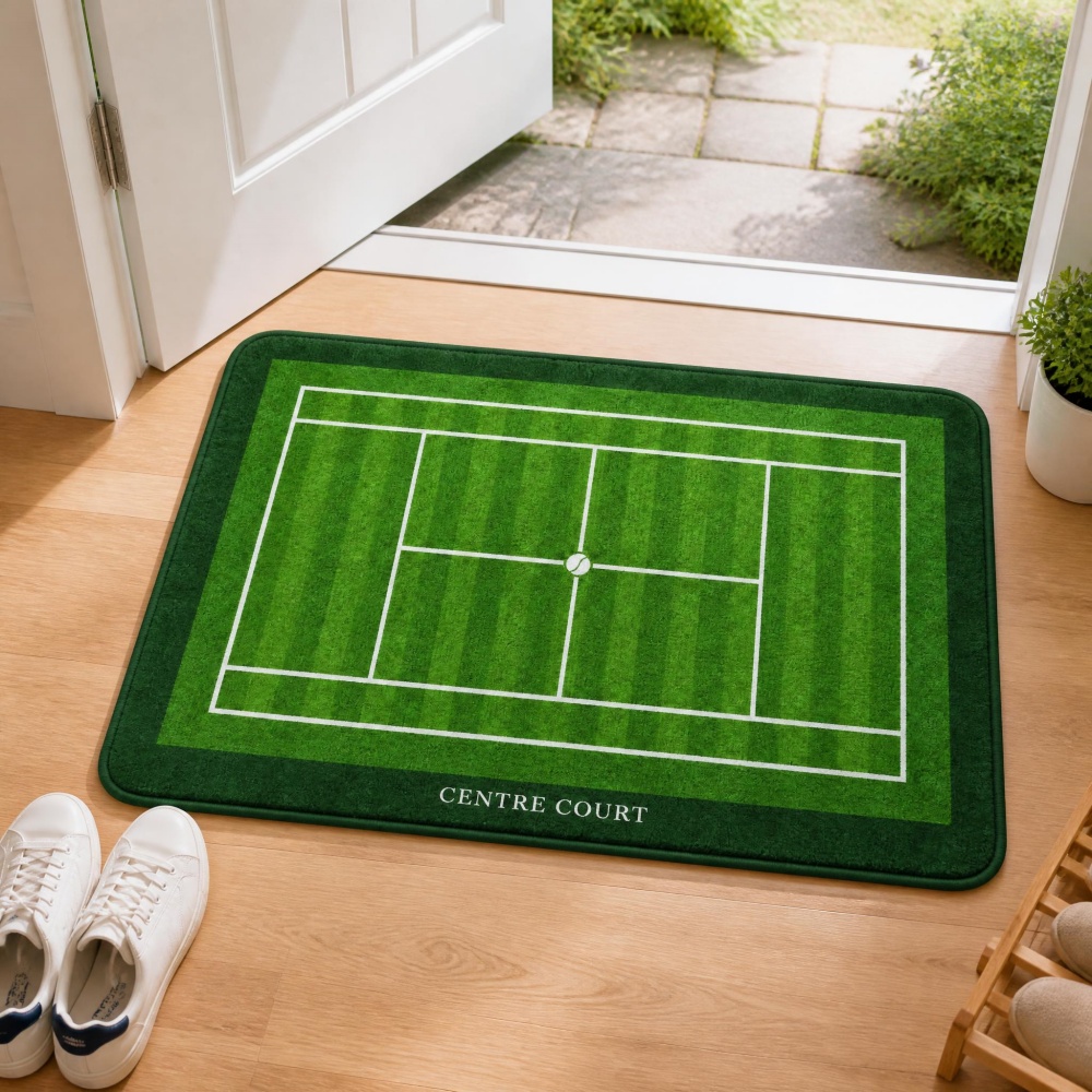Table Tennis Footwork - Tapis en velours cristal vert pour